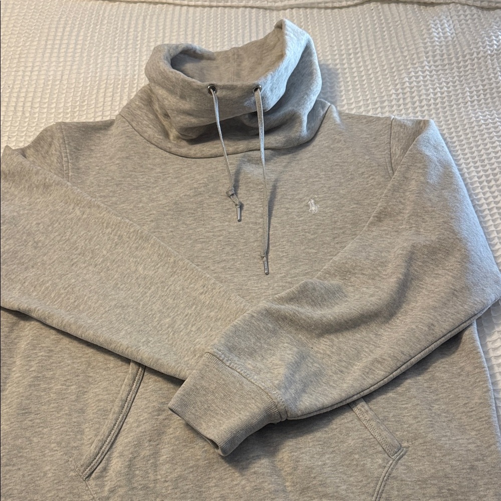 Woman’s Ralph Lauren Heather Gray cowl neck sweatshirt